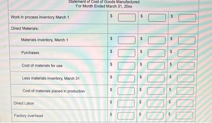 ill leave a thumbs up ;) The XYZ Corporation has the following