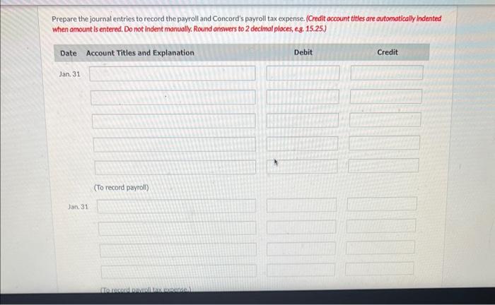 on the first $132,900 of gross earnings. Concord Compary is subject to