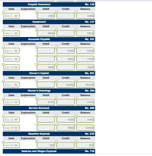 $20,100 cash in the business. 1 Purchased used truck for $9,200, paying