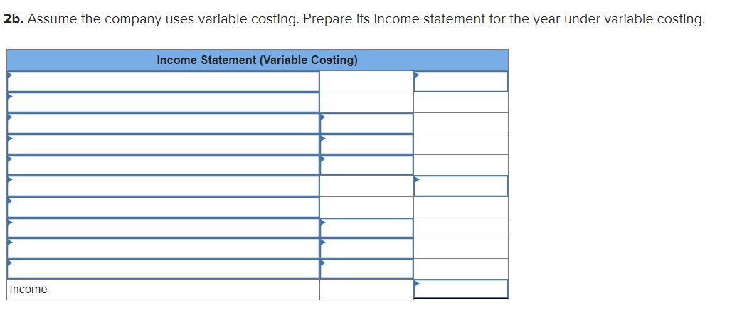 operations. The company produced 42,000 units and sold 34,000 units at a