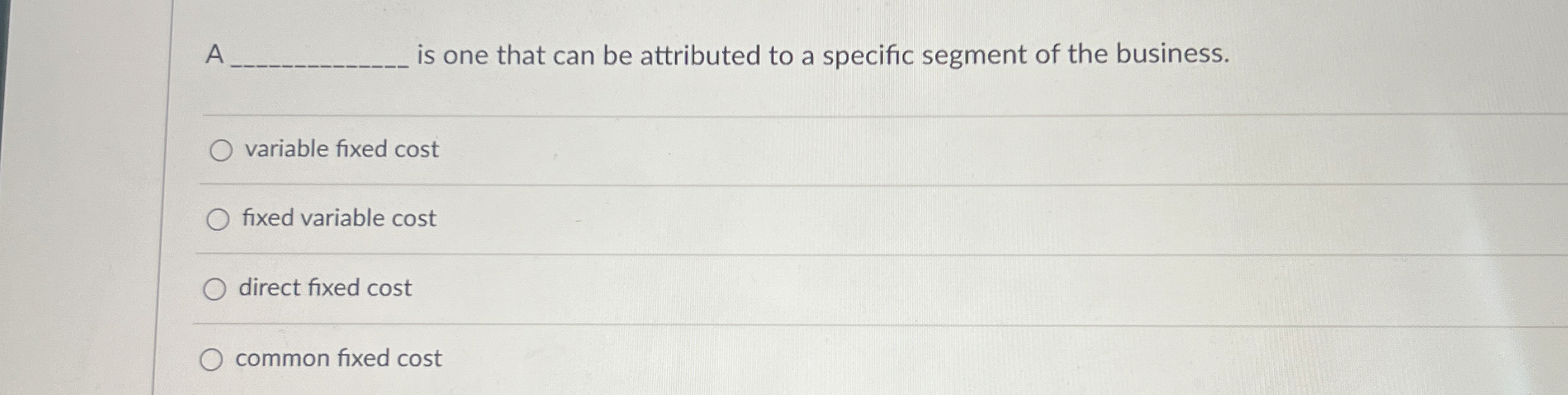  A q, is one that can be attributed to a specific