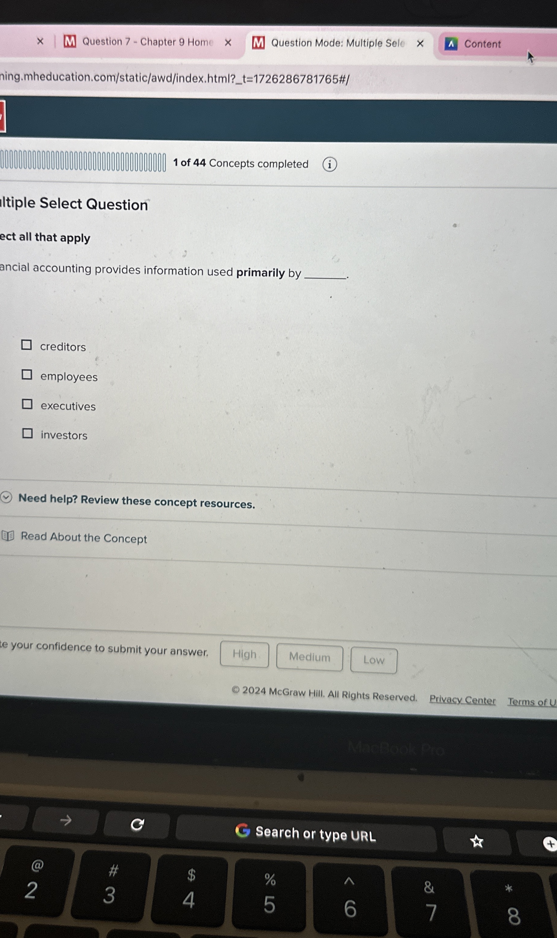  Iltiple Select Question ect all that apply ancial accounting provides information