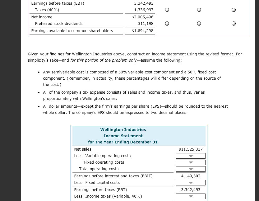 sentences by inserting the correct terms Over the short run, operating costs