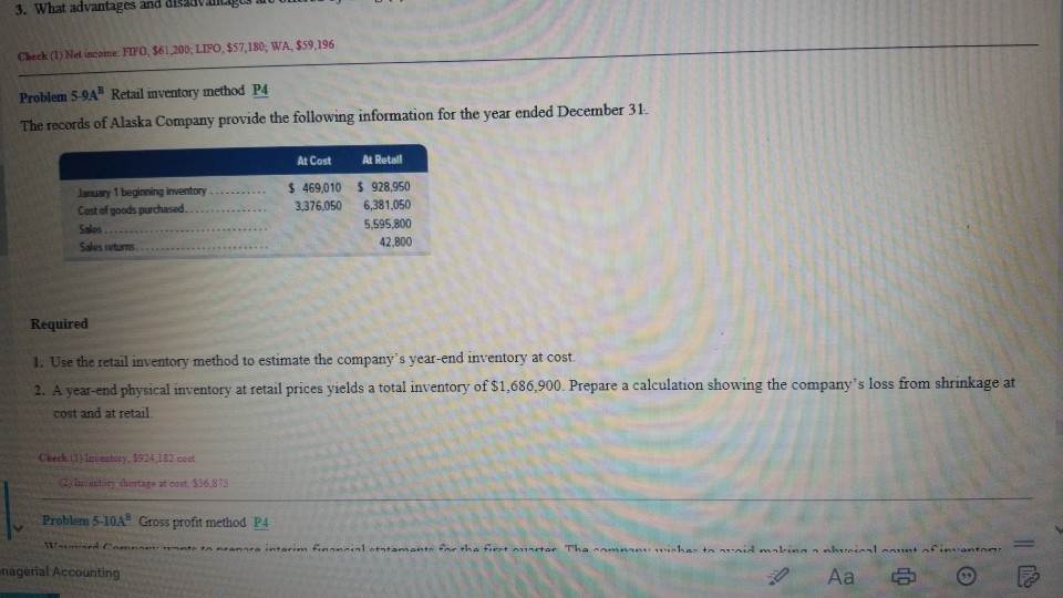  Need answer for number two please What advantages and dibalu .l