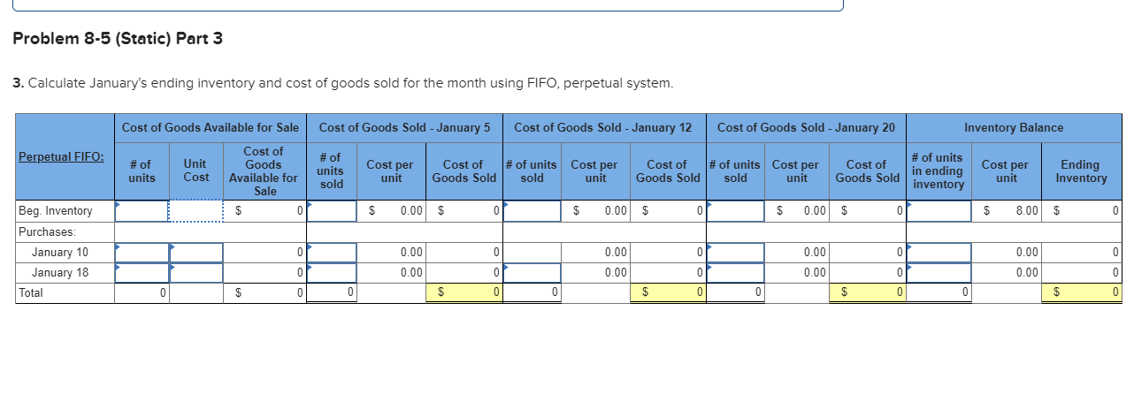 [The following information applies to the questions displayed below.] Ferris Company began