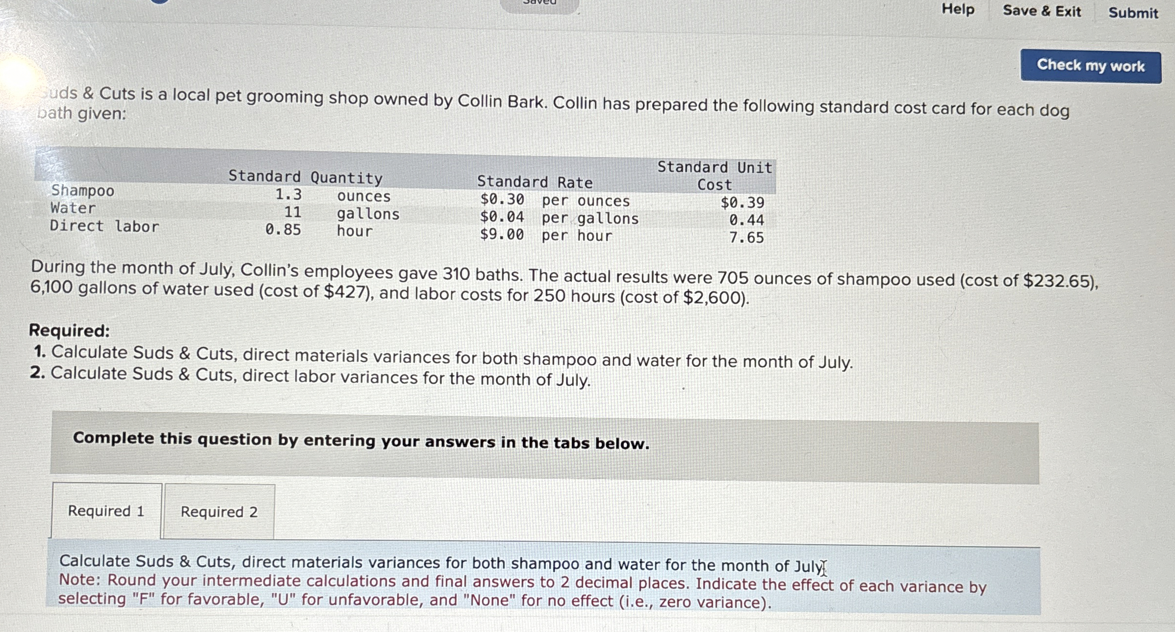  Help Save & Exit Submit uds & Cuts is a local