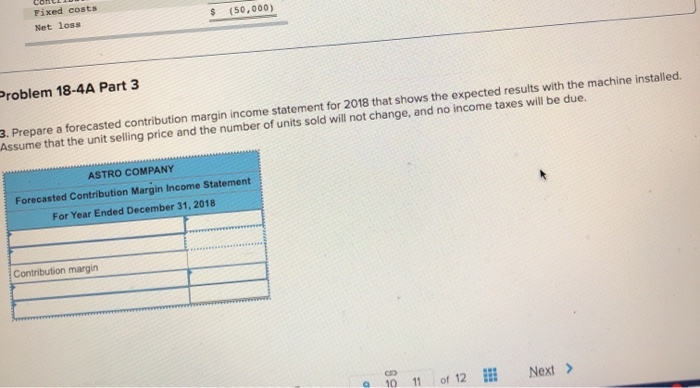 product and incurred a $50,000 loss (ignoring taxes) for the current year