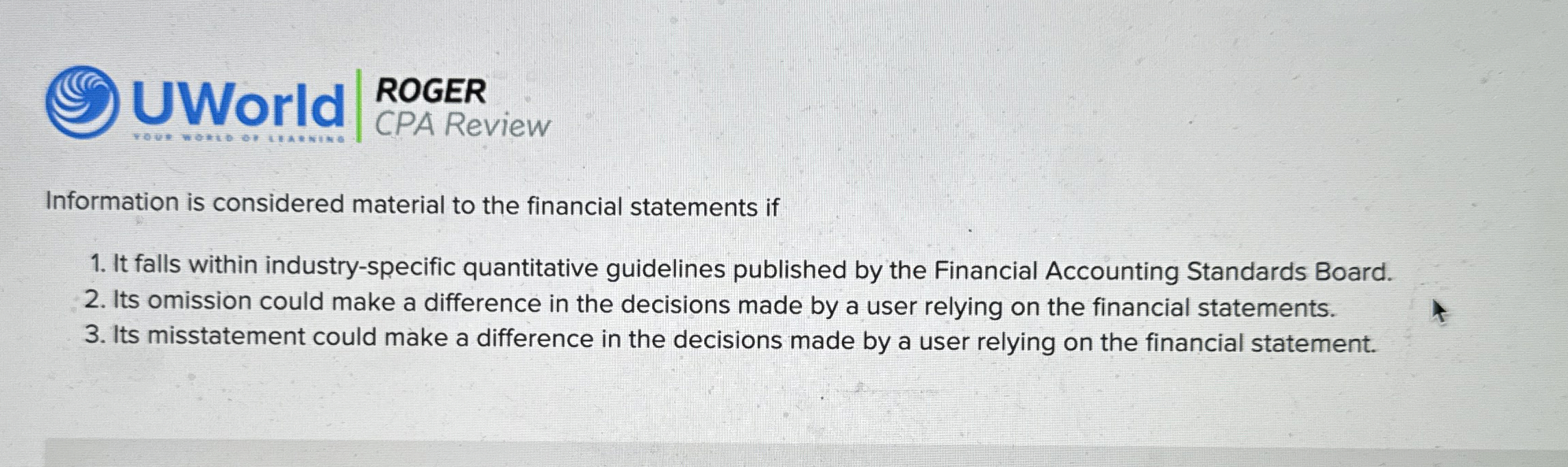  Conceptually, interim financial statements can be described as emphasizing which of