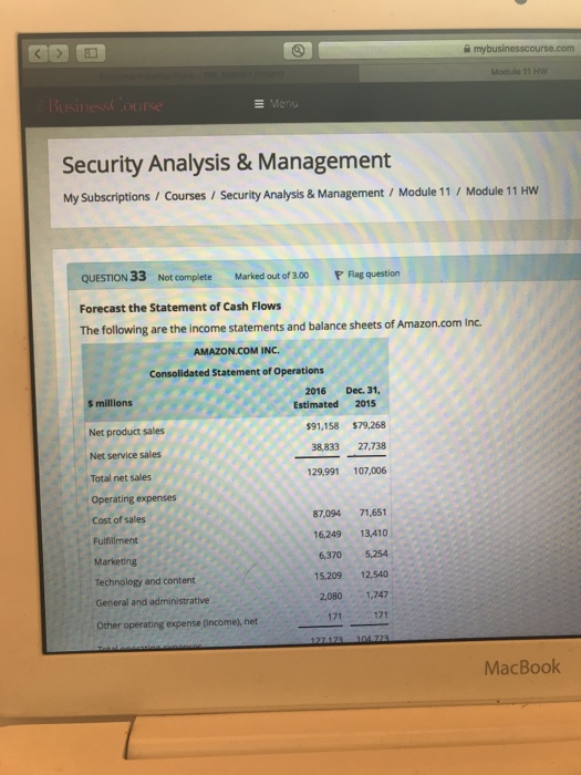  & mybusinesscourse.com Module 11 Security Analysis & Management My Subscriptions /Courses