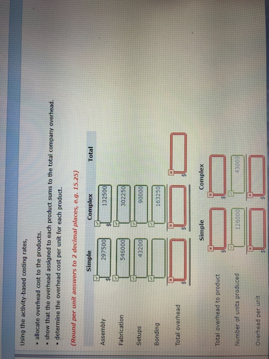 bells and whistles. The company has always allocated overhead costs to products