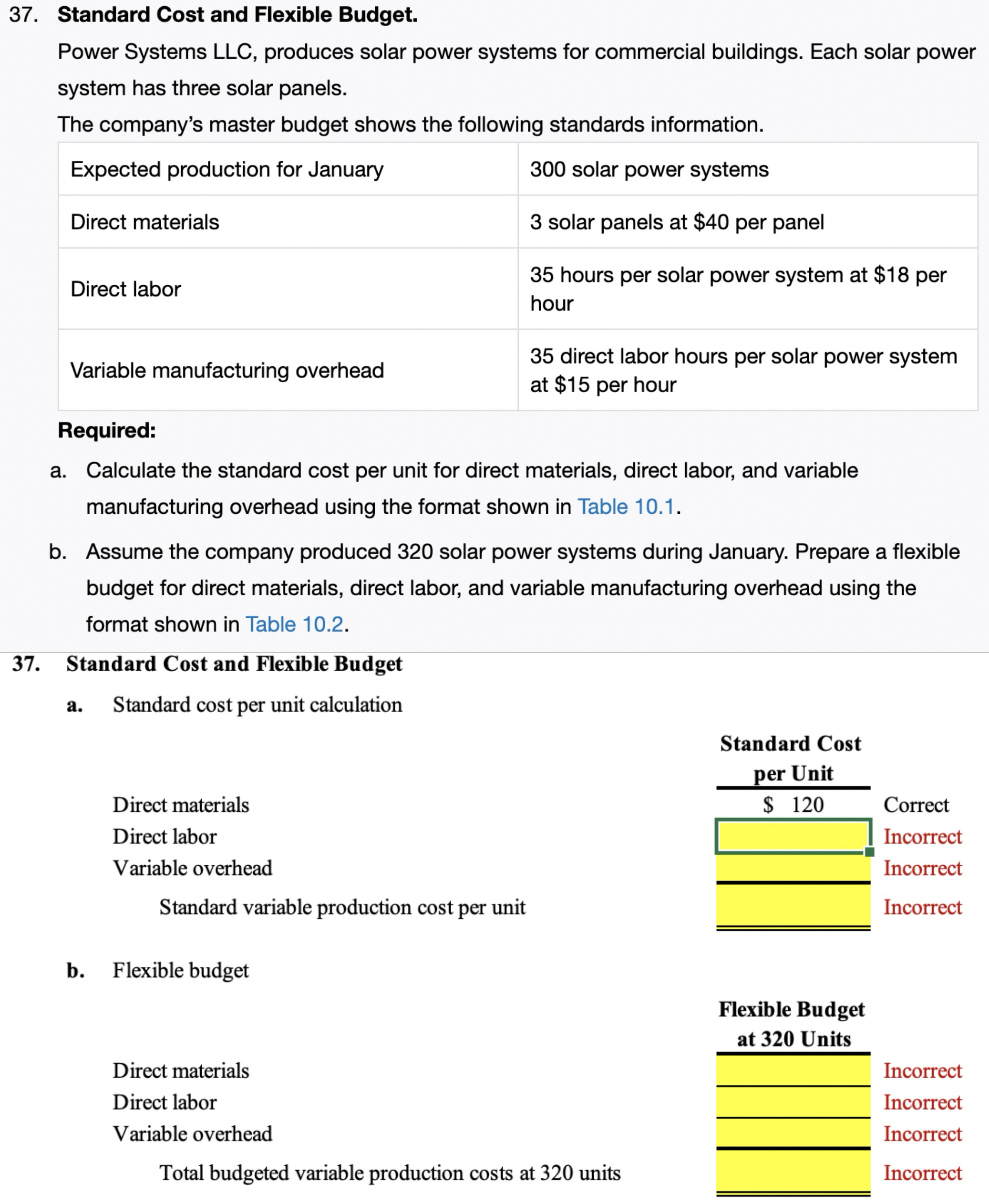  Fill in the missing data for question 37,(a) & (b). 