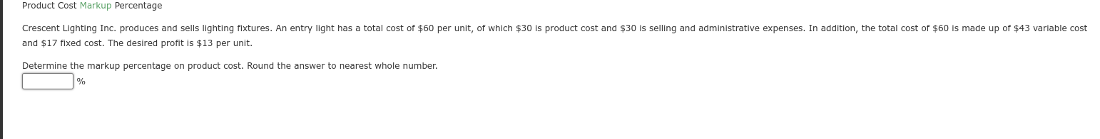 a favorable variance as a negative number using a minus sign and