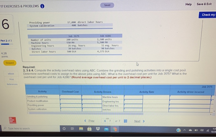 points Required information [The following information applies to the questions displayed below)
