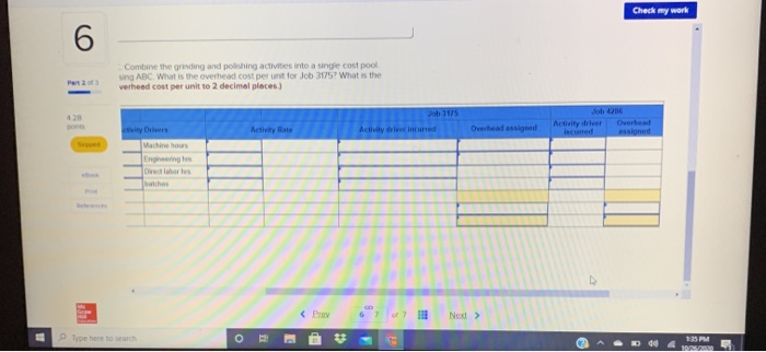 Craft Pro Machining produces machine tools for the construction industry. The following