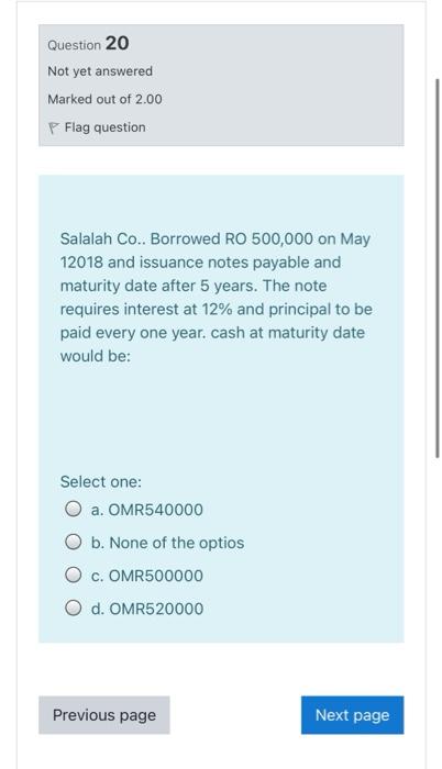 will rate you Question 19 Not yet answered Marked out of 2.00