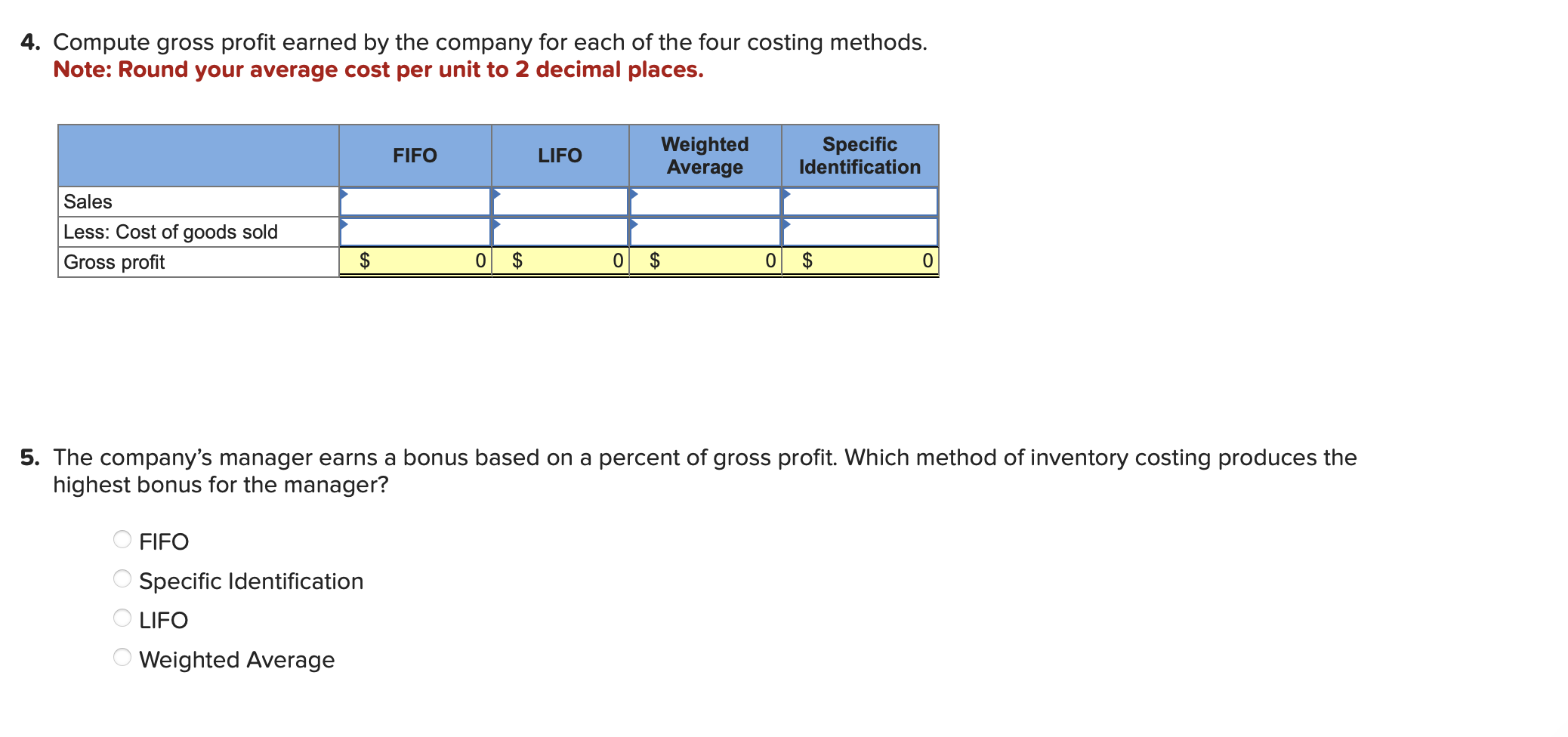 per unit to 2 decimal places. \begin{tabular}{|c|c|c|c|c|c|c|c|c|c|c|} \hline \multicolumn{11}{|c|}{ Weighted Average Perpetual: