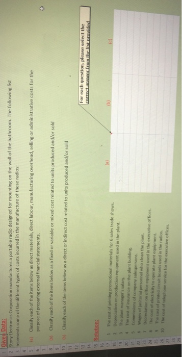 can someone solve it with cell reference please Given Data: 2 Stony