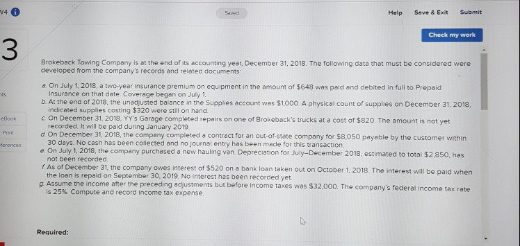 V4 Help Save & Exit Submit Check my work 3 Brokeback