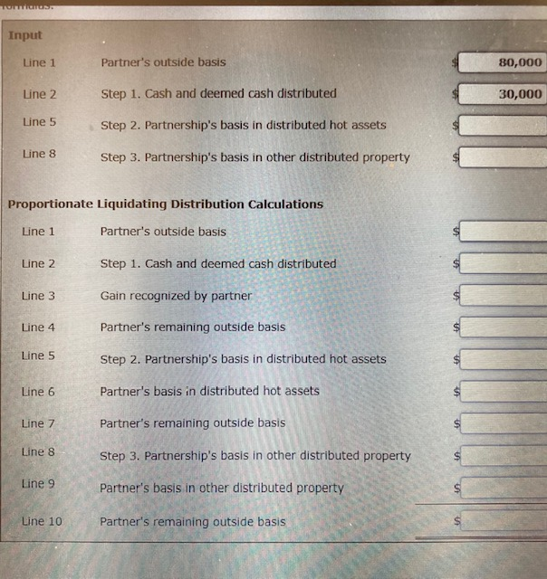 Problem 11-24 (LO. 2) When Teri's outside basis in the TMF Partnership