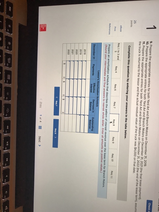 the lease, and at each December 31 through 2021. Branch Motors' interest