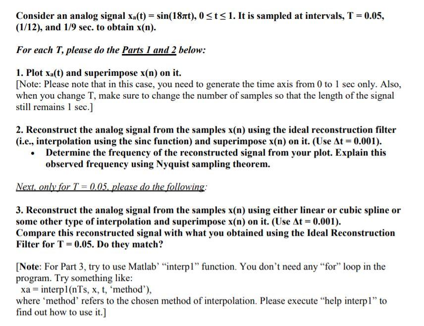 Matlab Assignment: Looking for a MATLAB code to get the plots. Please