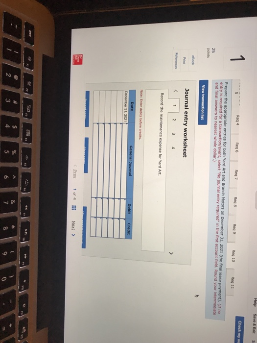 lease term (December 31, 2022) the truck was expected to be worth