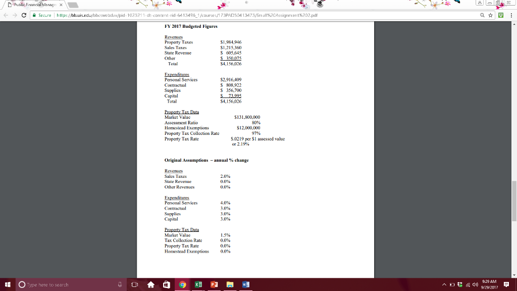 Using the data and assumptions shown in Figure 1, prepare a table