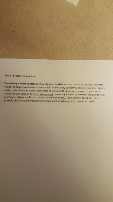 please be little more specify about the answer Email- Problem Solving