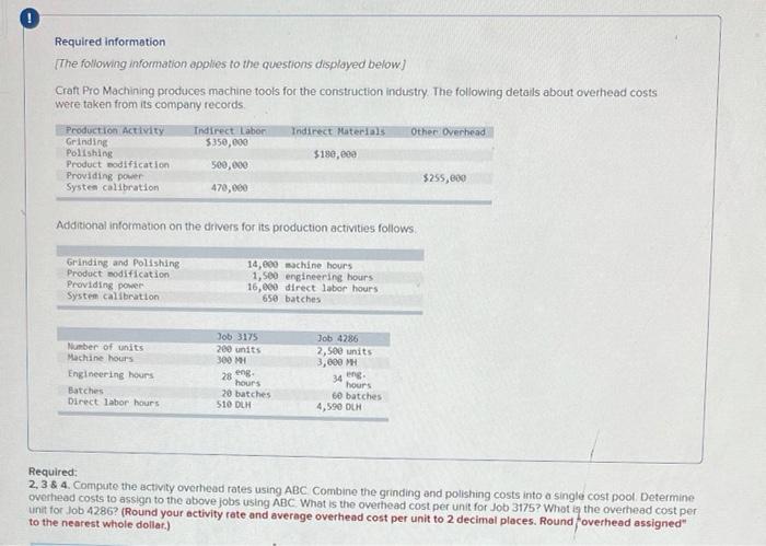  missing a couple answers and need correcting Required information [The following