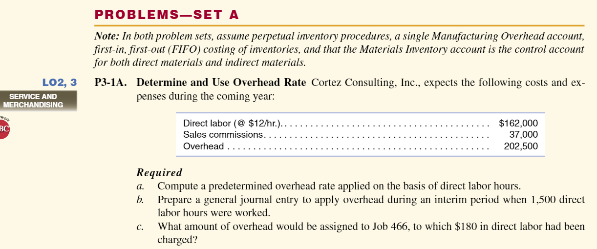  Prepare an Overhead Cost Report for Cortez Consulting using this format.