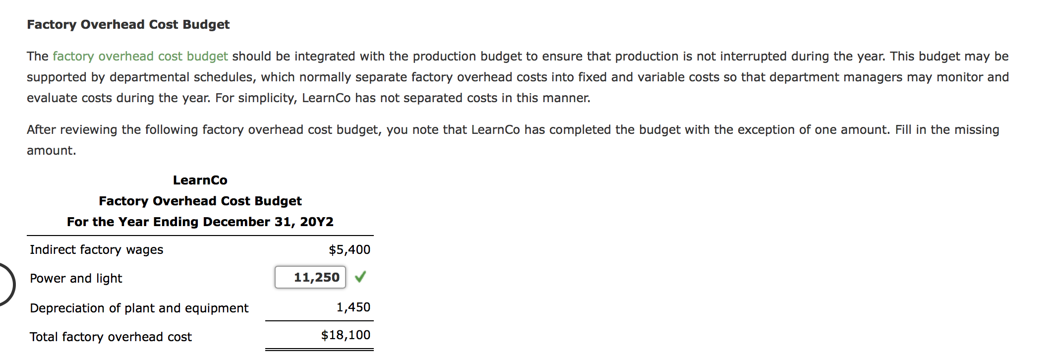 on direct materials and direct labor, and what their factory overhead expenses