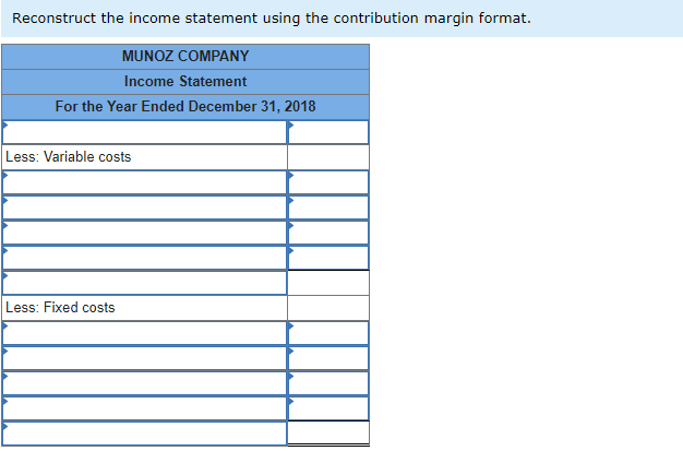 magnitude of operating leverage LO 11-3, 11-4 The following income statement was