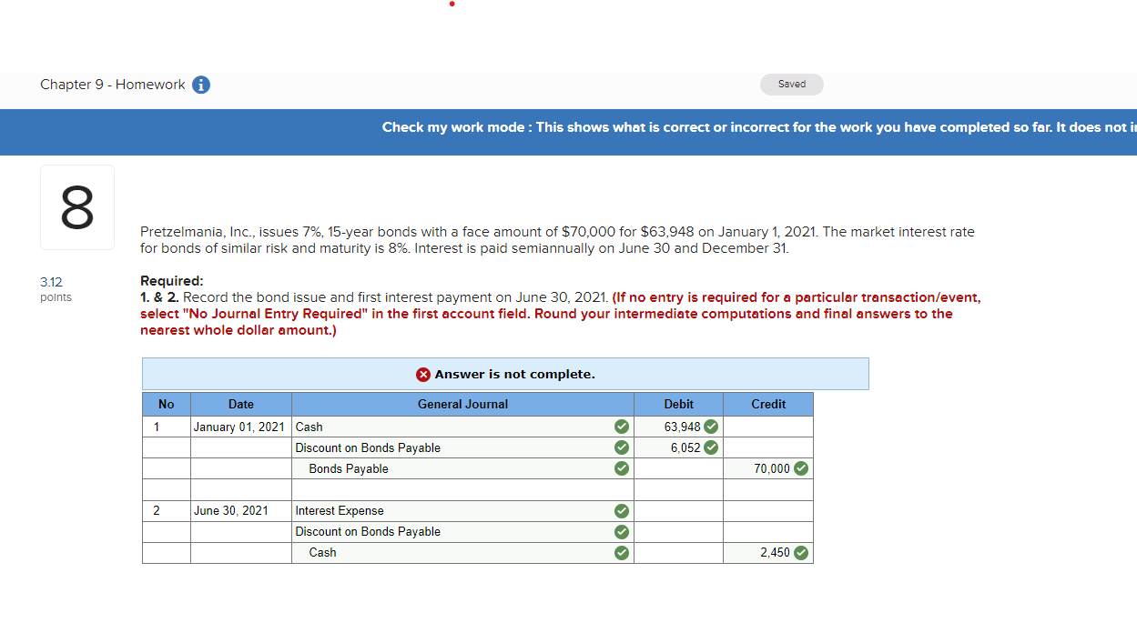  Pretzelmania, Inc., issues 7%, 15-year bonds with a face amount of