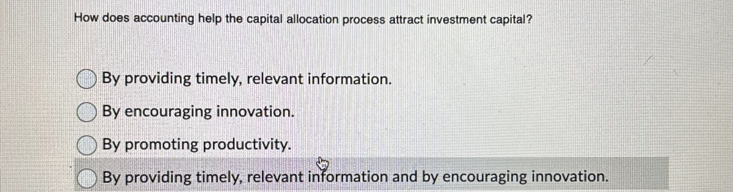  How does accounting help the capital allocation process attract investment capital?