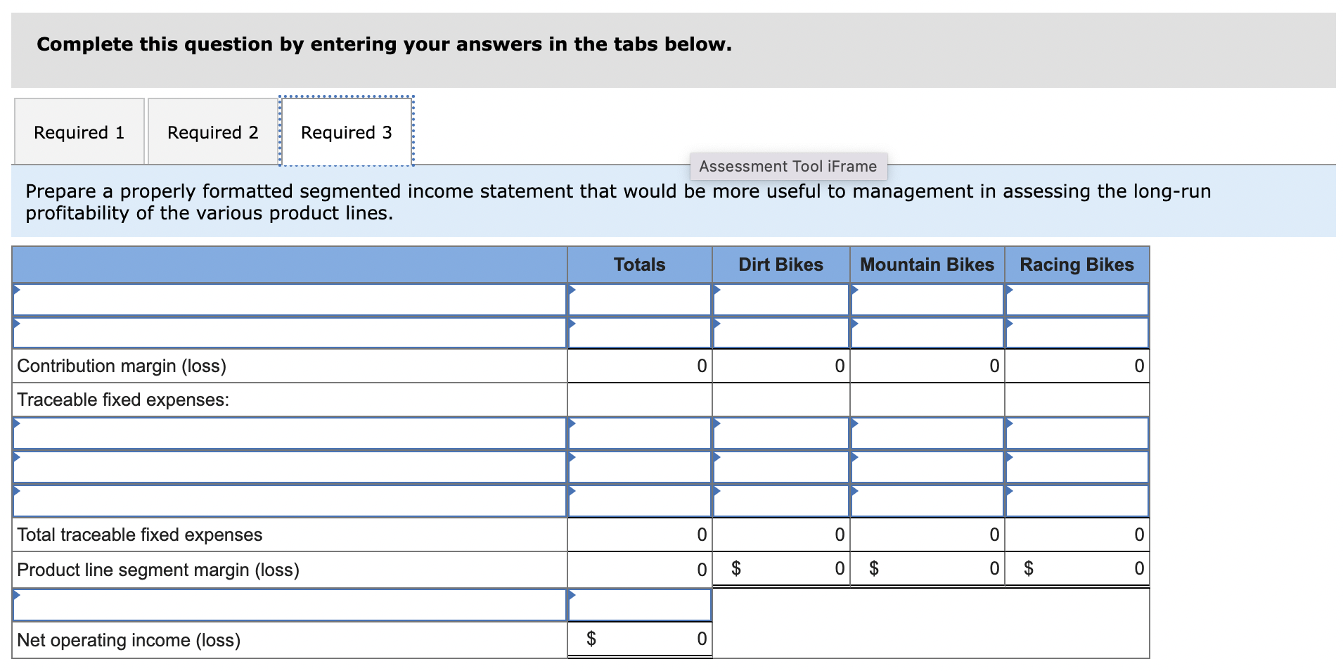 quarter follow: *Allocated on the basis of sales dollars. Management is concerned