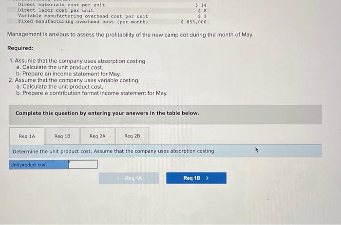 Income Statements; Explanation of Difference in Net Operating Income [LO4-1, LO4-2, LO4-3]