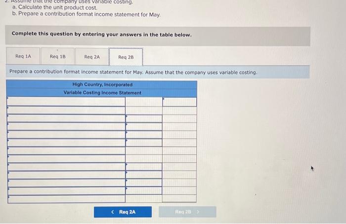 will be marketed throughout the United States. The following cost and revenue