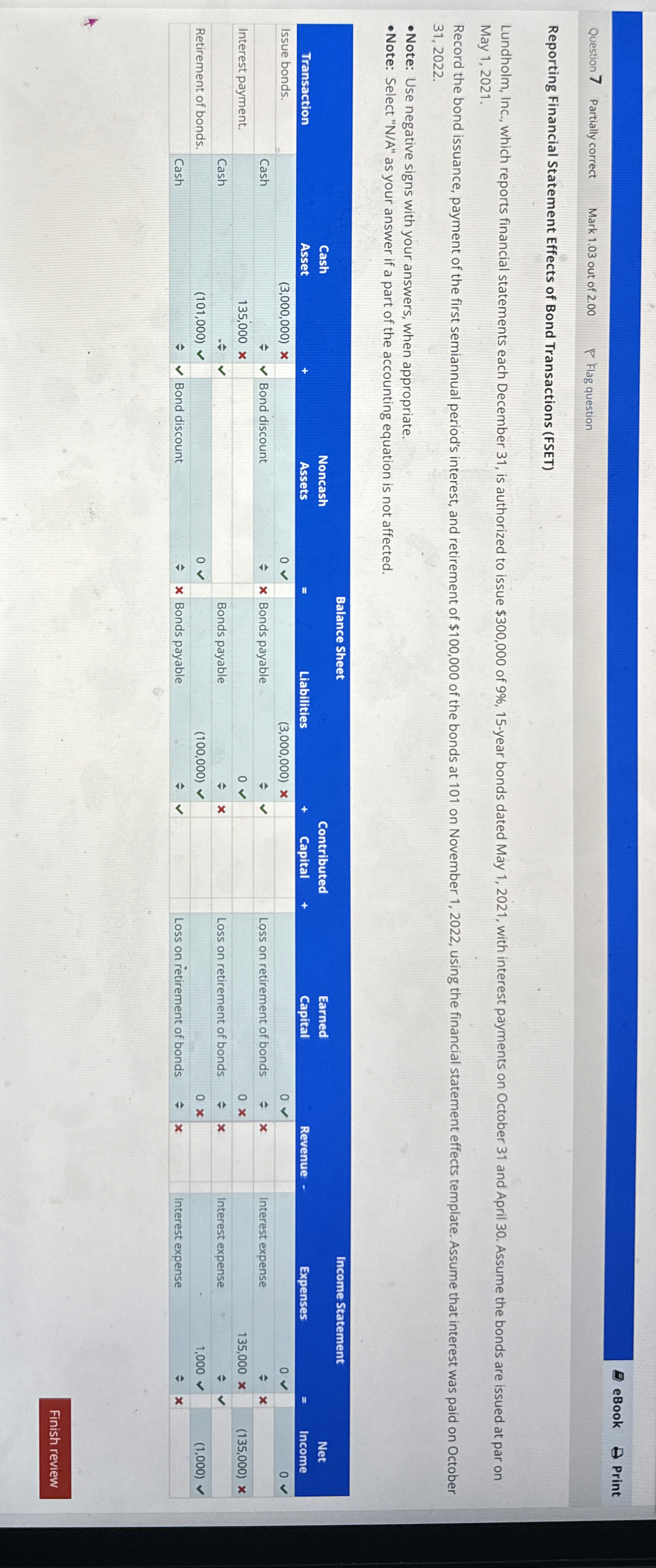  eBook Print Question 7 Partially correct Mark 1.03 out of 2.00
