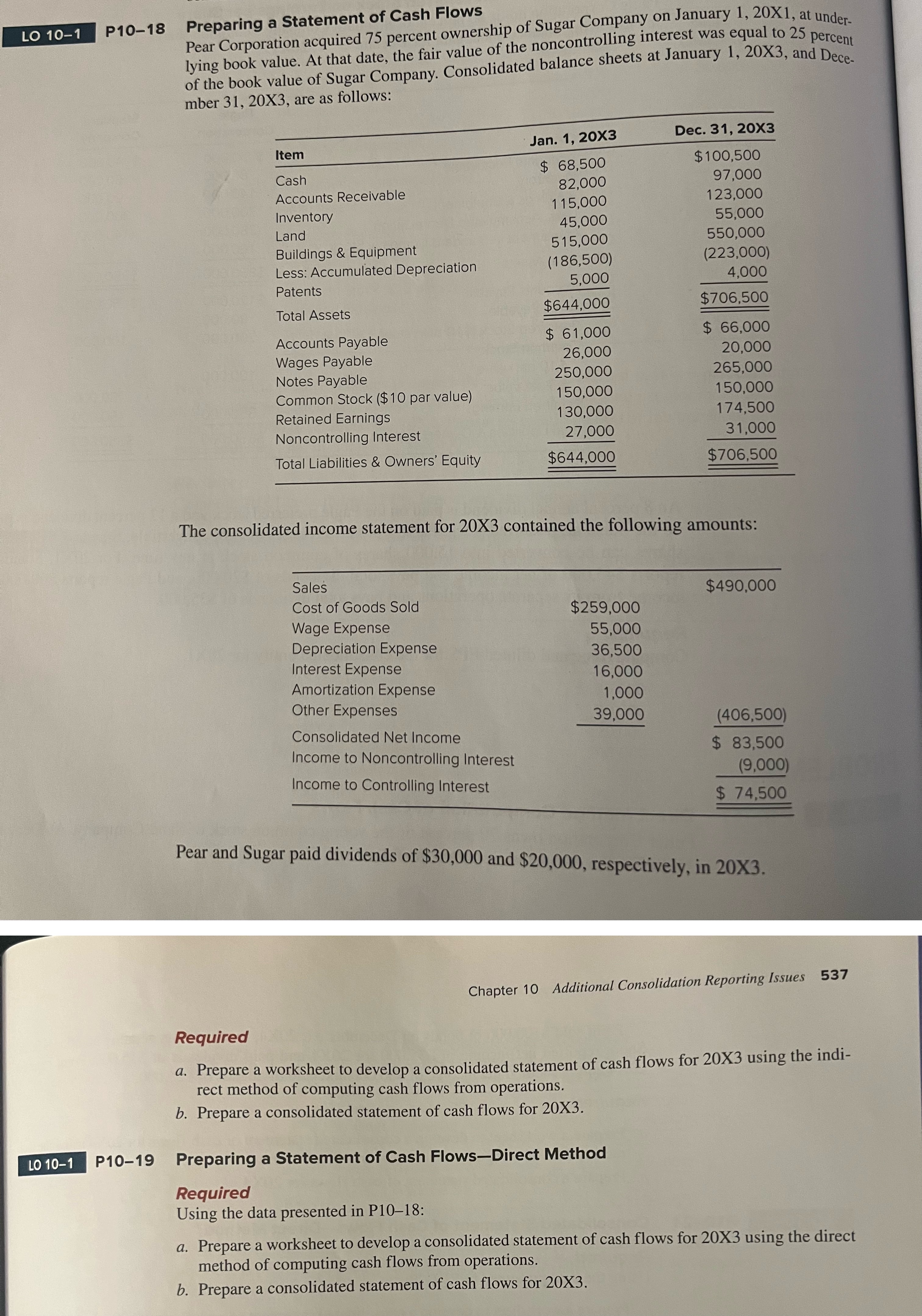  Note: Comprehensive Case Study Question 1. Prepare a worksheet to develop