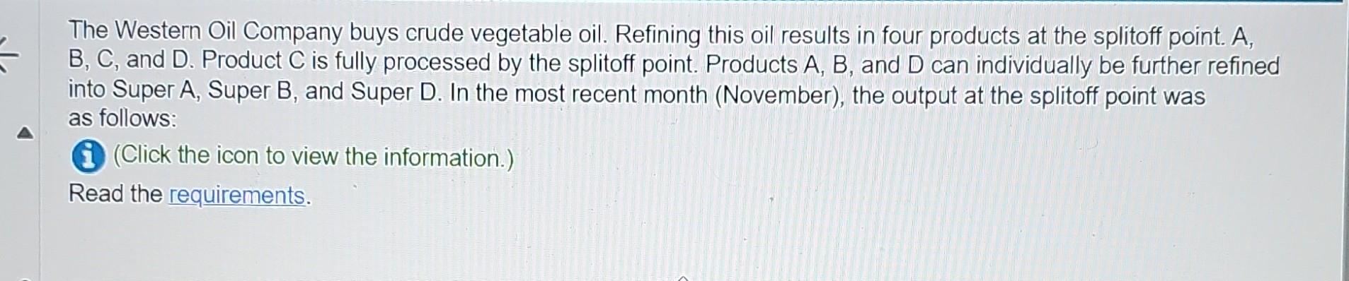 the amounts in the table and allocate the joint costs. (Enter the
