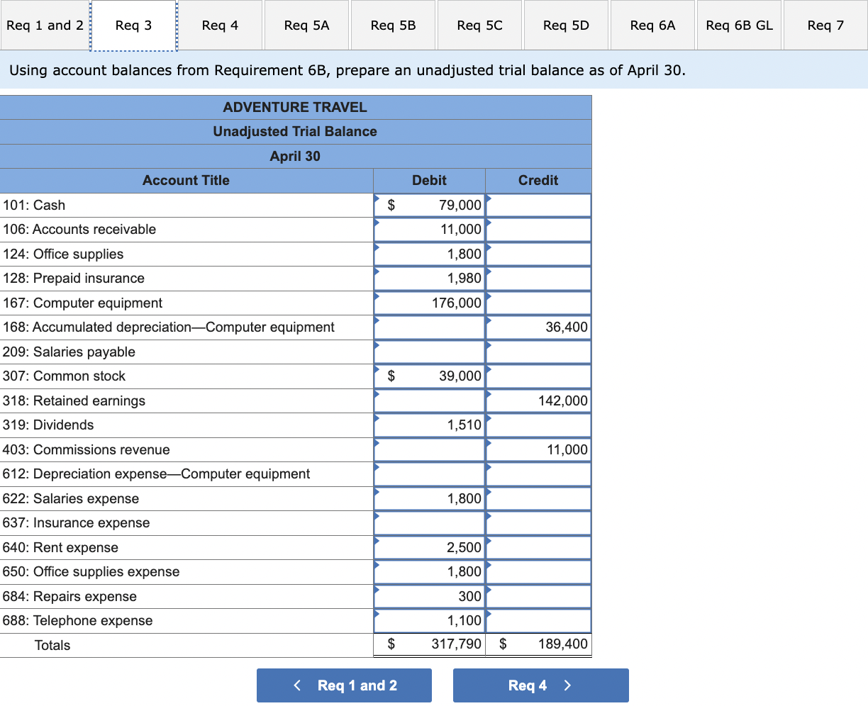  Req 1 and 2 Req 3 Req 4 Req 5A Req