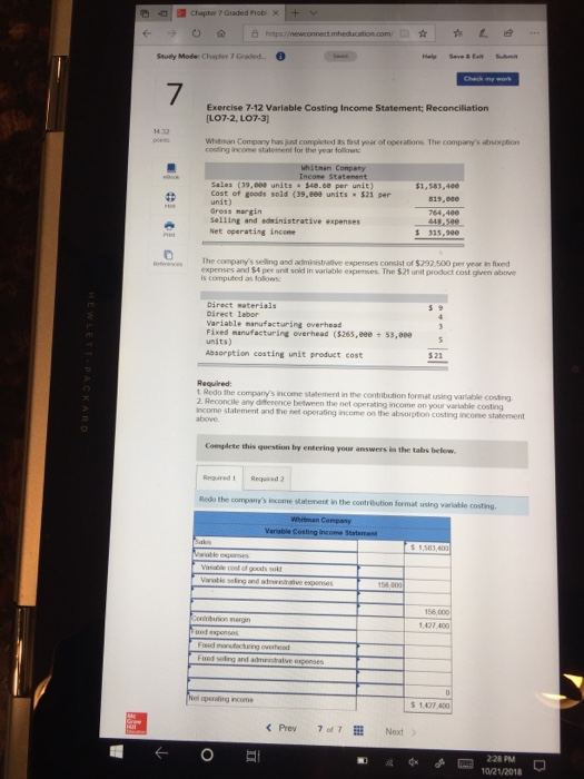  chapter 7 Graded Probxv Sauey Mode: Chapter 7 Graded 7 Exercise