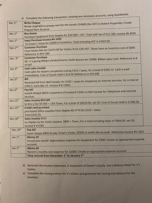 V Name Mr. V has decided to start a career selling Violins