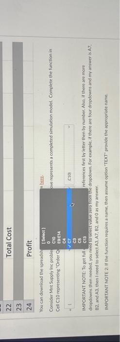 in antity: credit, you need to sort your cell references first by