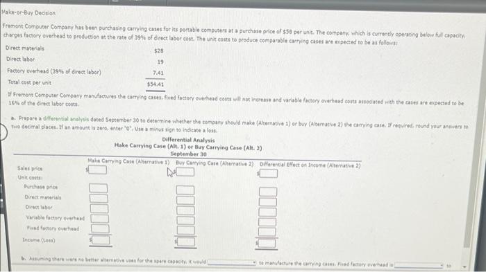  Fiament Computer Company has bean purchasing carrying cases for its preabie