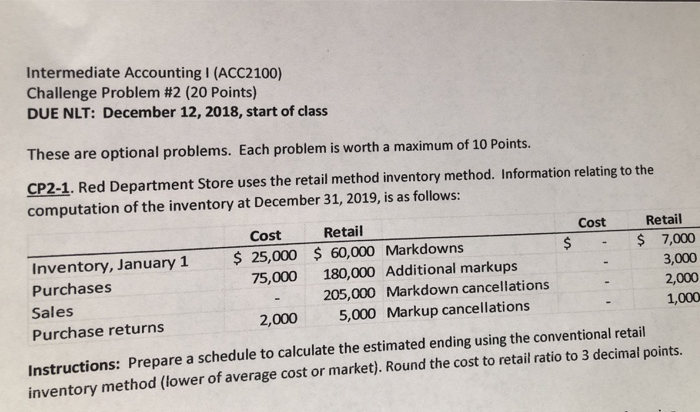  Red department store uses the retail inventory method. Information relating to