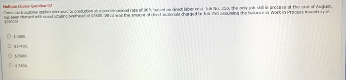 O only if the overhead costs can be directly traced to that