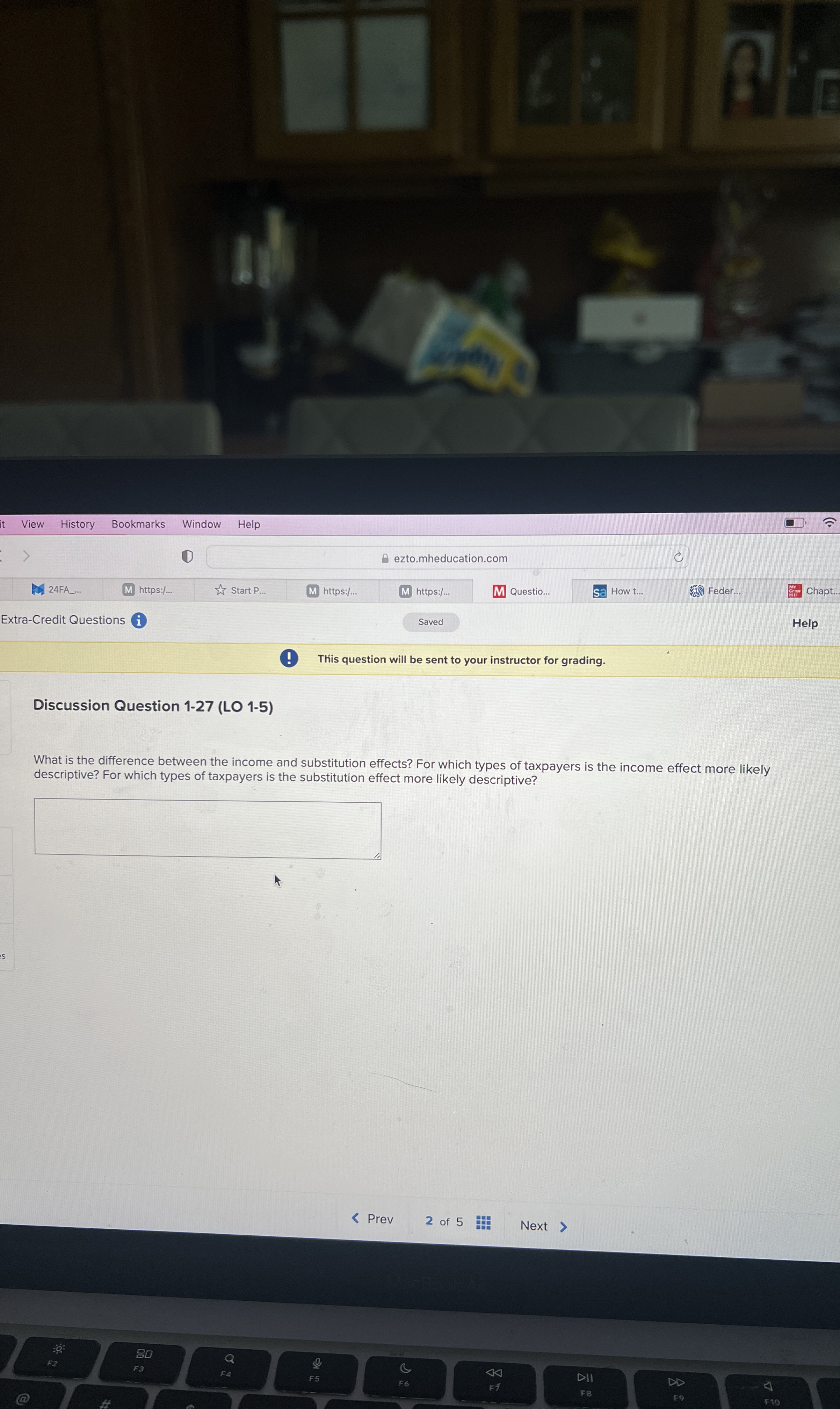  Discussion Question 1-27(LO 1-5) What is the difference between the income