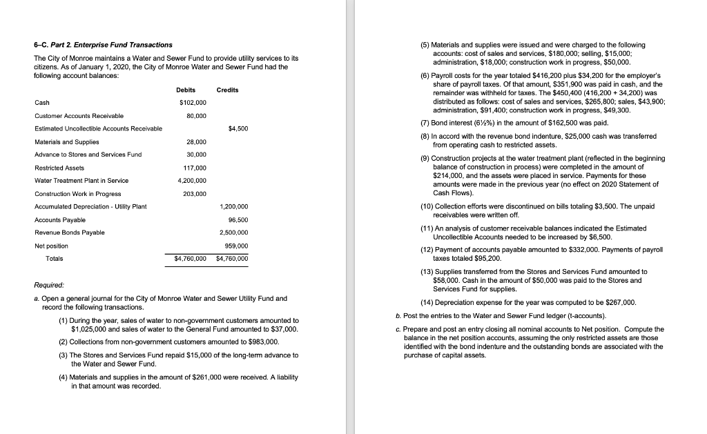 Parts 1 and 2, the following: (1) A Statement of Revenues, Expenses,