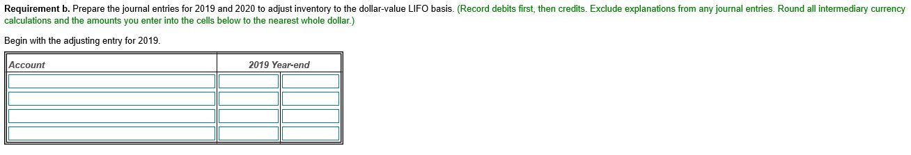 the base year for financial reporting purposes. It uses FIFO for its